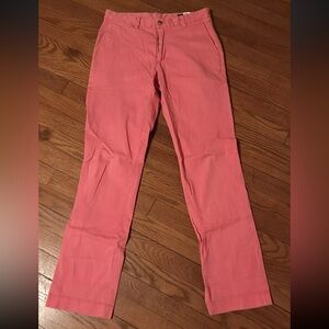 Vineyard Vines Pants Mens Chino Khaki Pink Pants Size 30 X 32 Very Nice